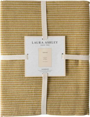 Laura Ashley tafelkleed oil geel streep 140x240cm
