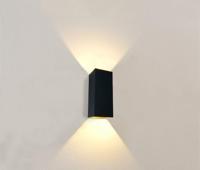 Artdelight Wandlamp Dante XL 2 lichts 24 x 10 cm zwart goud - thumbnail