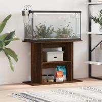 VidaXL Aquariumstandaard 80x35x60 cm bewerkt hout bruin eikenkleur - thumbnail