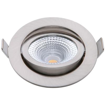 EcoDim LED inbouwspot 5W DimToWarm 85mm 36gr rond verstelbaar geschuurd staal - LED4720