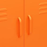 Opbergkast 80x35x101,5 cm staal oranje - thumbnail