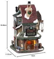 Lemax fitzroy&apos;s farrier verlicht kersthuisje Caddington Village 2023 - thumbnail