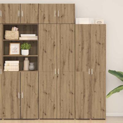 Opbergkast artisanaal eikenkleurig 70 x 42.5 x 225 cm
