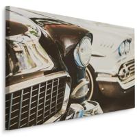 Schilderij - Amerikaanse Oldtimer, Bruin/wit, Premium Print - thumbnail