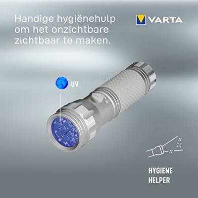 Varta UV Light Zaklamp werkt op batterijen UV-LED 8.5 h 68 g Varta UV Light Zaklamp werkt op batterijen UV-LED 8.5 h 68 g