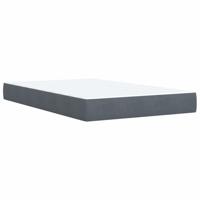 Boxspring met matras fluweel donkergrijs 120x190 cm - thumbnail