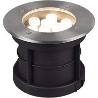 LED Grondspot - Trion Baliyi - Inbouw Rond - 9W - Waterdicht IP65 - Warm Wit 3000K - Mat Nikkel - RVS - thumbnail