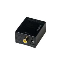 LogiLink CA0101 CA0101 Toslink / Cinch / Jackplug Audio Adapter Zwart - thumbnail