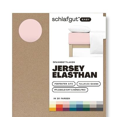 Schlafgut Schlafgut EASY Jersey Elasthan Hoeslaken M - 120x200 - 130x220 334 Purple Light - thumbnail