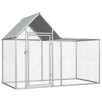 VidaXL Kippenren 2x1x1,5 m gegalvaniseerd staal - thumbnail