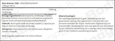 Beta Alanine 1500 120caps