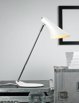 Tafellamp wit modern 'Vanila' Nordlux schakelaar E14 fitting 44cm