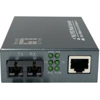 LevelOne GVT-2013 RJ45 naar SC Gigabit Media Converter PoE PSE, Multimode Glasvezel, 0,5 km - thumbnail