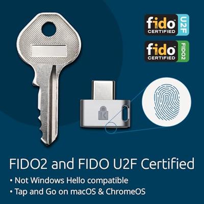 Vingerafdruklezer Kensington Llave de huella digital VeriMark™ Guard USB-C - FIDO2, WebAuthn/CTAP2 y FIDO U2F - Multiplataforma - thumbnail