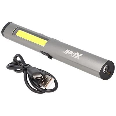 XCell ESEN179 Hückmann Penlight werkt op batterijen 450 lm 16.5 cm Aluminium (metallic)