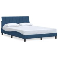 Bedframe zonder matras "Hanko" stof blauw 140x190 cm - thumbnail