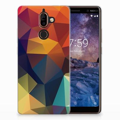 Nokia 7 Plus | TPU Hoesje | Polygon Color