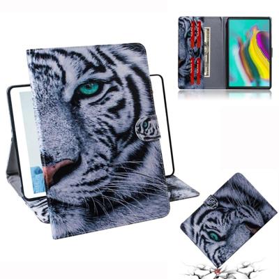 Tiger patroon horizontale Flip lederen case voor Galaxy tab S5E T720/T725 met houder & Card slot & portemonnee