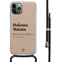iPhone 11 Pro Max hoesje met koord - Crossbody - Hakuna matata - thumbnail