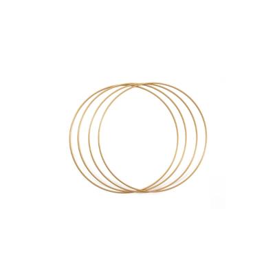 Vaessen Creative • metalen ringen set ø20cm 3mm antiek goud 4x