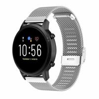 By Qubix - Compatible met Garmin Venu 3s / Vivoactive 4s / Venu 2s / Vivomove 3s / Forerunner 255s - Milanese bandje met klemsluiting - Zilver - Compatible Garmin bandje - thumbnail