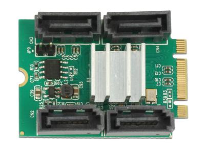 DeLOCK Converter M.2 Key B+M > Hybrid 4 x SATA adapter