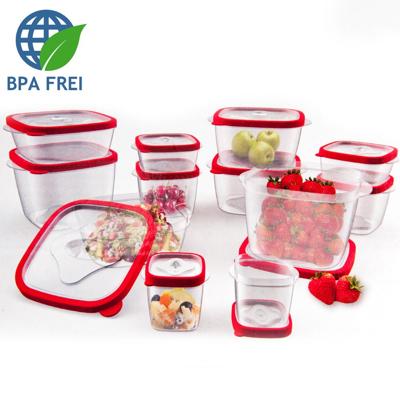 Voedsel Opslag Dozen 24-dlg. Rood BPA-vrij Voedsel Opslag Dozen 24-dlg. Rood BPA-vrij