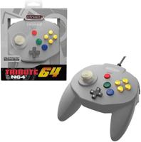 Tribute 64 Controller (Classic Grey) (Retro-bit) - thumbnail