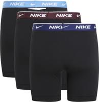 Nike Everyday Cotton Boxershort Brief 3-Pack Zwart Blauw Bordeaux Lichtblauw - thumbnail