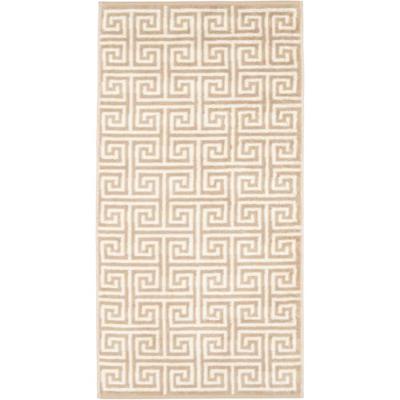 Cawö Cawo Noblesse Elegance Allover print Washandje 16/22 sand