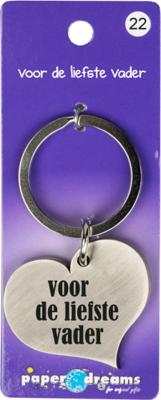 Paperdreams Hart sleutelhanger - de liefste vader