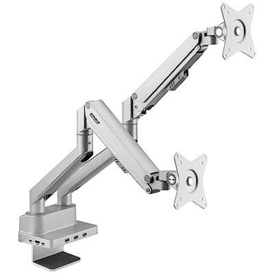 SpeaKa Professional SP-MM-800 2-voudig Monitor-tafelbeugel 43,2 cm (17) - 81,3 cm (32) Geïntegreerd dockingstation, Gasdruktechniek, Kantelbaar, Zwenkbaar SpeaKa Professional SP-MM-800 2-voudig Monitor-tafelbeugel 43,2 cm (17) - 81,3 cm (32) Geïntegreerd dockingstation, Gasdruktechniek, Kantelbaar, Zwenkbaar