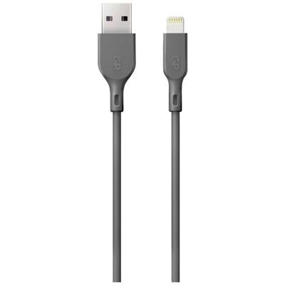 GP GPCBCl1NGYUSB160 USB-laadkabel USB 2.0 USB-A stekker, Apple Lightning stekker 1.00 m Grijs
