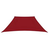 VidaXL Zonnezeil trapezium 2/4x3 m oxford stof rood - thumbnail