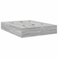 Opbergbedframe Grijs sonoma 226.5 x 140 x 31.5 cm Bewerkt hout - thumbnail