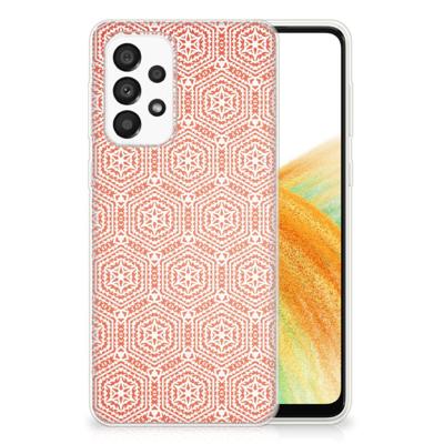 Samsung Galaxy A33 5G | TPU bumper | Pattern Orange Samsung Galaxy A33 5G | TPU bumper | Pattern Orange