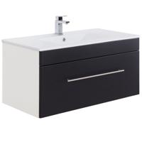 Wastafelkast Ivar Zwart L - thumbnail