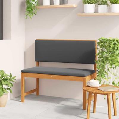 Tuinstoel met kussen Bruin 100 x 50 x 91cm Massief acaciahout