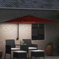 Tuinparasol Terracotta 248.5 x 247.5 x 160 cm Stof - thumbnail