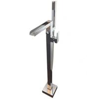 Badkraan Vrijstaand Ducta Best Design 92 cm Watervaluitloop Hoogglans Chroom - thumbnail