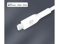 Manhattan USB-kabel USB-C stekker, Apple Lightning stekker 2.00 m Wit 394529 - thumbnail
