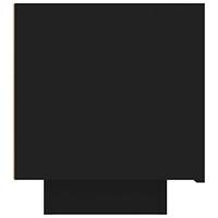 Nachtkastje 100x35x40 cm bewerkt hout zwart - thumbnail