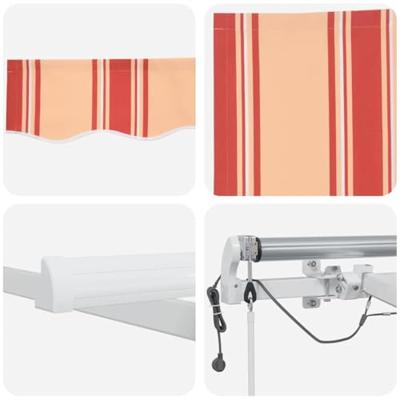 Automatisch Uittrekbaar Ligbed met LED Geel en Oranje 600 x 300 cm