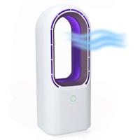 Silvergear Bladloze Ventilator met LED Verlichting - 14 x 11 x 34,5 cm - thumbnail