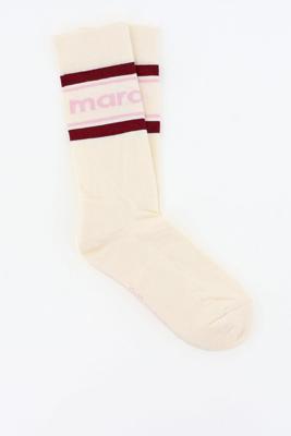 Isabel Marant sokken Dona CT003JFA-D1C14A ecru/red