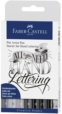 Handlettering Pitt Artist Pen set Faber-Castell 9-delig