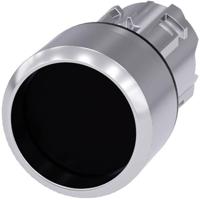 Siemens 3SU10500CB100AA0 3SU1050-0CB10-0AA0 Druktoets Metalen frontring, Hoogglans, Rond Knop Zilver, Zwart 1 stuk(s) - thumbnail