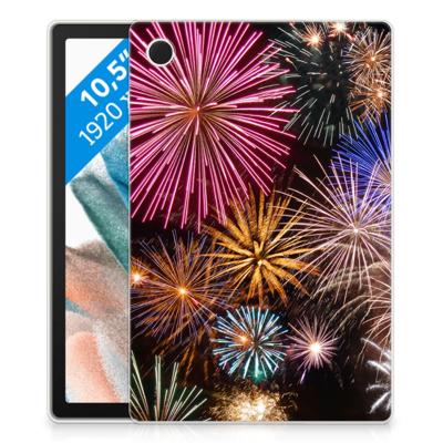Samsung Galaxy Tab A8 2021/2022 Leuke Siliconen Hoes Vuurwerk Samsung Galaxy Tab A8 2021/2022 Leuke Siliconen Hoes Vuurwerk