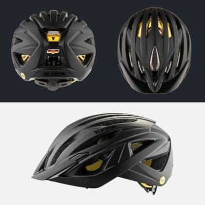Olympic Sportswear Alpina sports tour helm delft mips 51-56 mat zwart - thumbnail