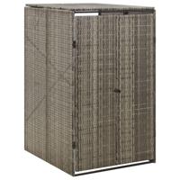 Containerberging enkel 70x80x117 cm poly rattan grijs - thumbnail